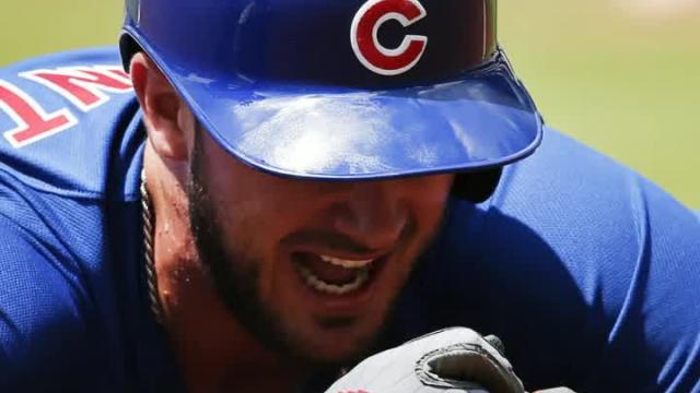 Cubs 3B Bryant sidelined by sprained finger