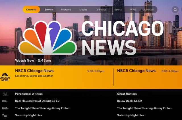 Live local NBC news on Peacock streaming service