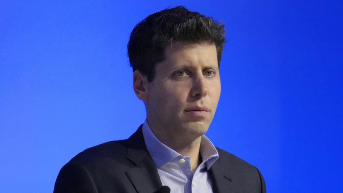 FILE — OpenAI CEO Sam Altman participates in a discussion during the Asia-Pacific Economic Cooperation CEO Summit, Nov. 16, 2023, in San Francisco. The Giving Pledge announced Tuesday, May 28, 2024 that Altman has joined its list of wealthy philanthropists committed to donating over half their fortunes. (AP Photo/Eric Risberg, File)