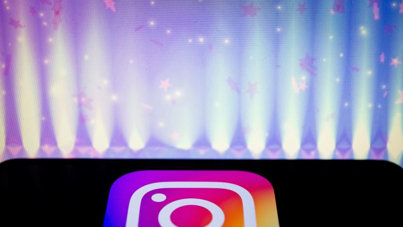 In this photo illustration a Instagram App logo is displayed on a smartphone on March 14, 2020 in Athens, Greece. (Photo Illustration by Nikolas Kokovlis/NurPhoto via Getty Images)