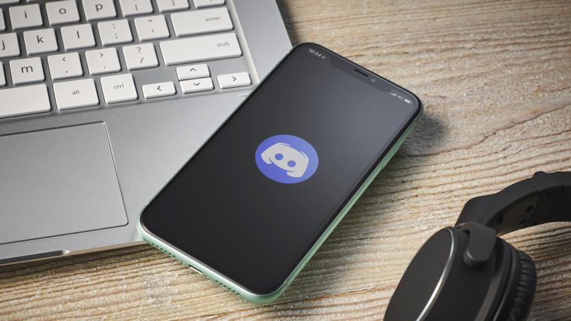 An Apple iPhone 11 smartphone with the Discord software app logo on screen, taken on January 27, 2020. (Photo by Phil Barker/Future Publishing via Getty Images)