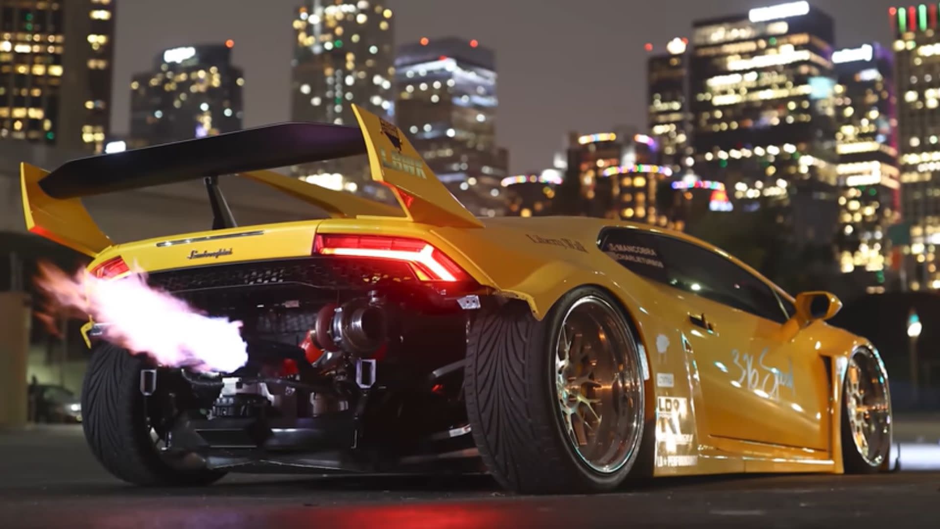 Liberty Walk Twin-Turbo Lamborghini Huracan Breathes Fire