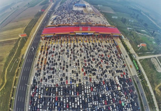 Carmageddon 50 Spuriger Stau Legt Autobahn In China Lahm