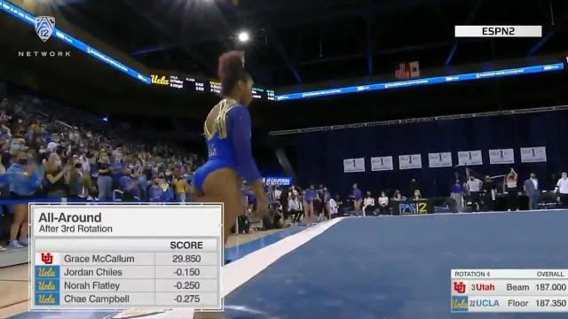 UCLA gymnastics' Jordan Chiles' perfect 10 and emotional reaction