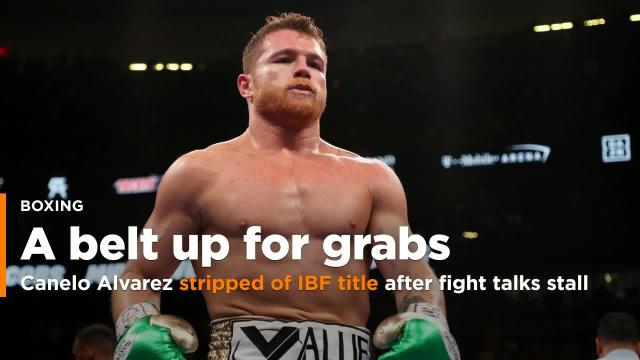 Canelo Alvarez stripped of IBF title after mandatory fight talks stall