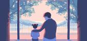Parent and child illustration. (The New York Times)