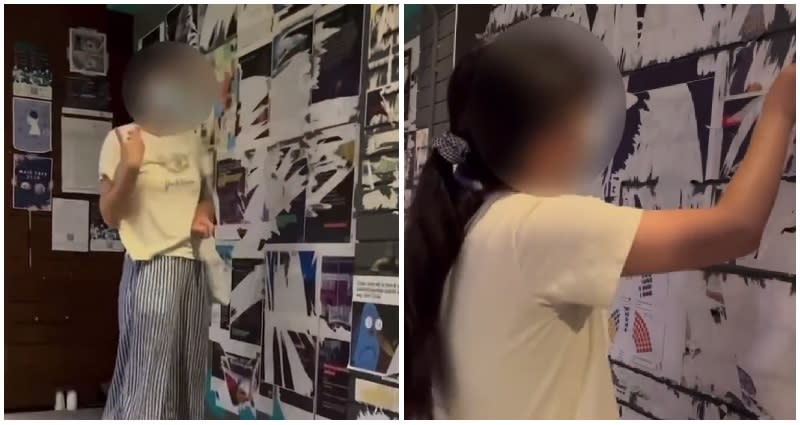 Chinese woman in Australia filmed ripping down Tiananmen Square posters, denying..