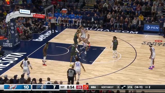 Aleksej Pokusevski with a 2-pointer vs the Minnesota Timberwolves