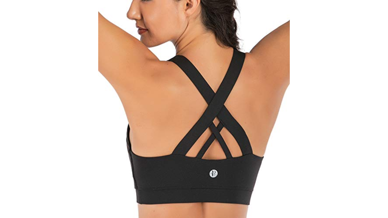  Grace Form Strappy Sports Bra for Women Padded High
