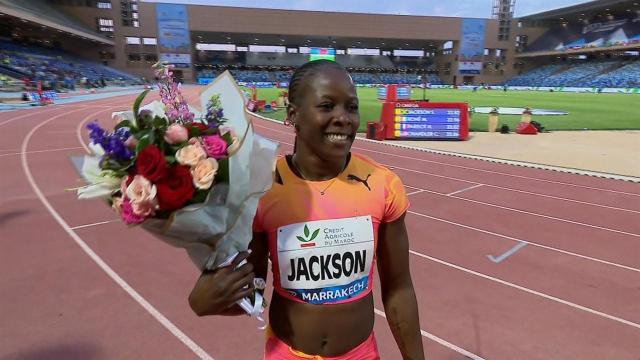 Jackson surges to 200m win in Rabat