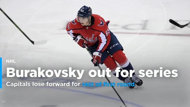 Capitals lose Burakovsky for rest of Blue Jackets series