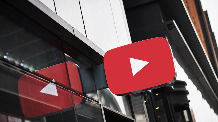 LONDON, UNITED KINGDOM - JUNE 4: Detail of the YouTube logo outside the YouTube Space studios in London, taken on June 4, 2019. (Photo by Olly Curtis/Future via Getty Images)