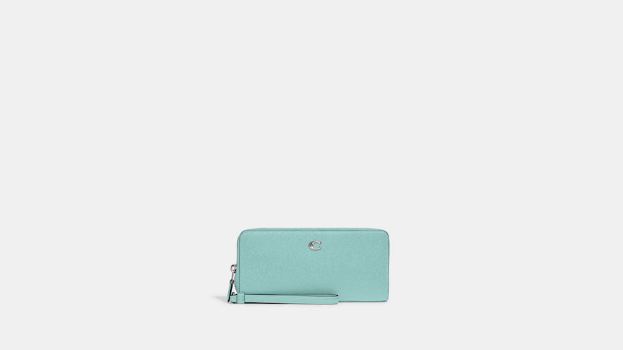 Coach, Bags, Coach Mint Green Small C Wristlet Euc