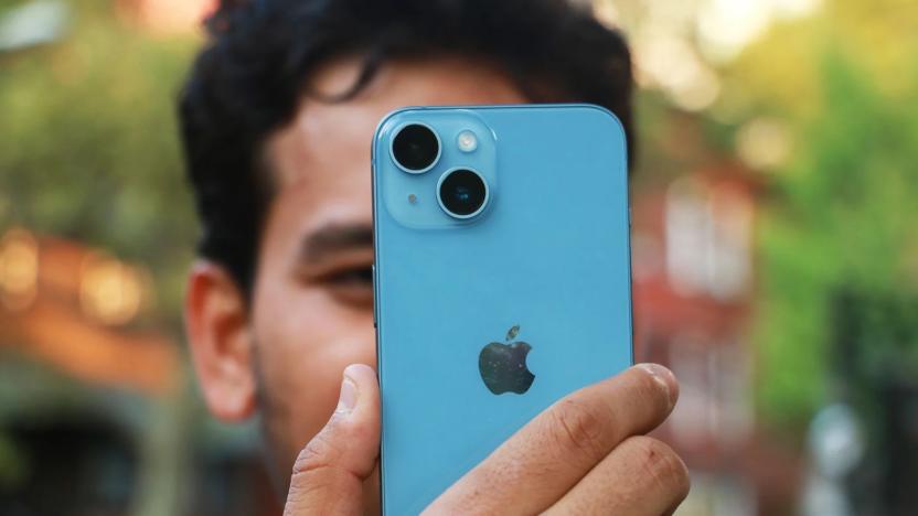 Apple iPhone 14 in blue