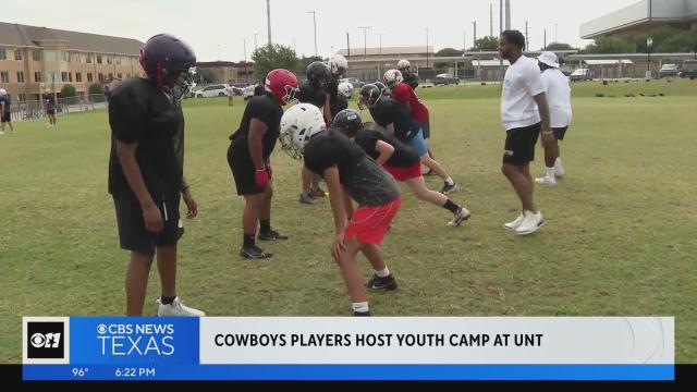 Dallas Cowboys players host Youth Football Camp at UNT