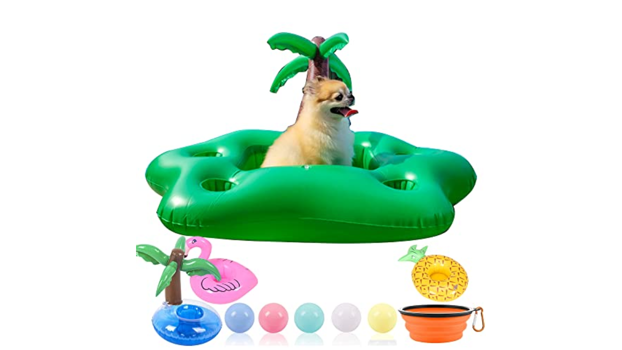 Dog Floats For Pool, Inflatable Pool Float For Dogs Puppies, Large Dog Pool  Floats Pet Dog Floating Mat For Summer