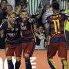 Betis Siviglia-Barcellona 0-2: Rakitic e Suarez agguantano l&#39;Atletico Madrid