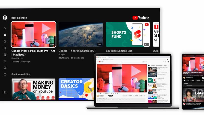 YouTube redesign