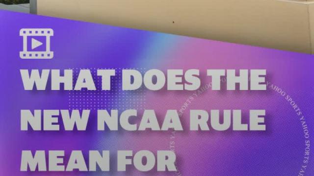 What does the new NCAA rule mean for athletes?