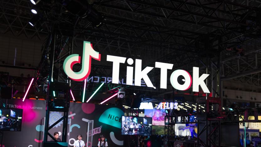 CHIBA, JAPAN - 2022/09/17: TikTok booth seen at Tokyo Game Show 2022. After a two years break forced by the Covid-19 pandemic, the Tokyo Game Show returned to Makuhari Messe in Chiba, Japan. (Photo by Stanislav Kogiku/SOPA Images/LightRocket via Getty Images)