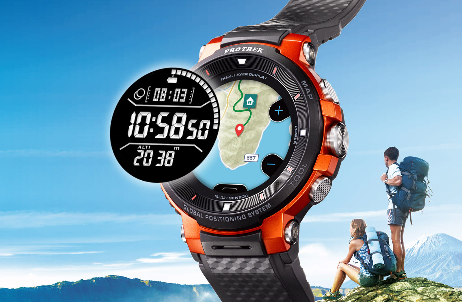 gps watch with map display