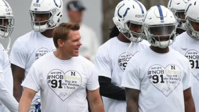 Indianapolis Colts show support for teacher who stopped Noblesville school shooting