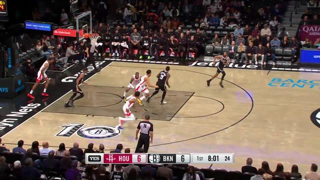 Top dunks from Brooklyn Nets vs. Houston Rockets