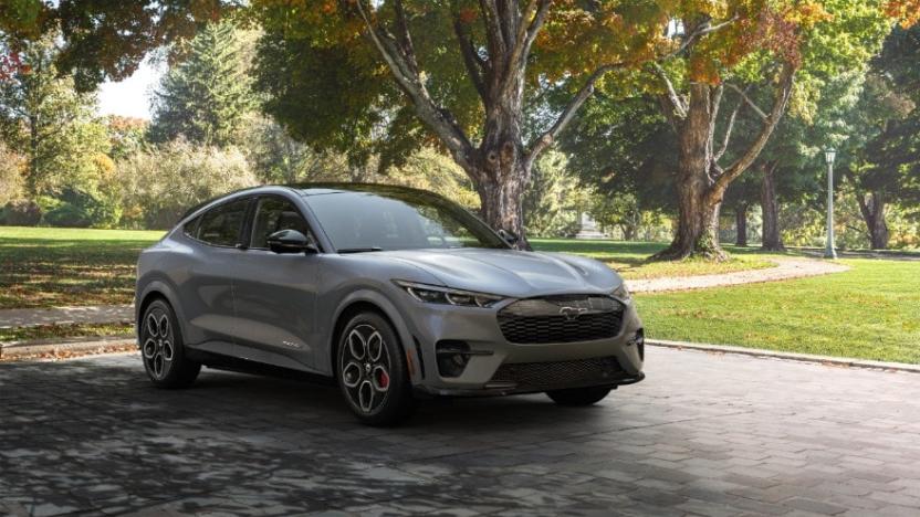 Ford Mustang Mach-E in carbonized grey metallic