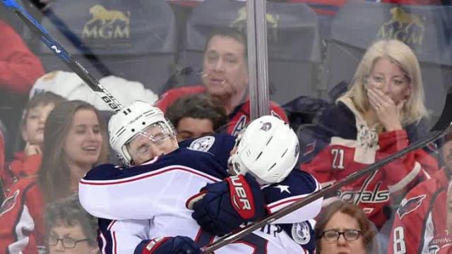 Calvert scores in OT, Blue Jackets up 2-0 on Caps in series