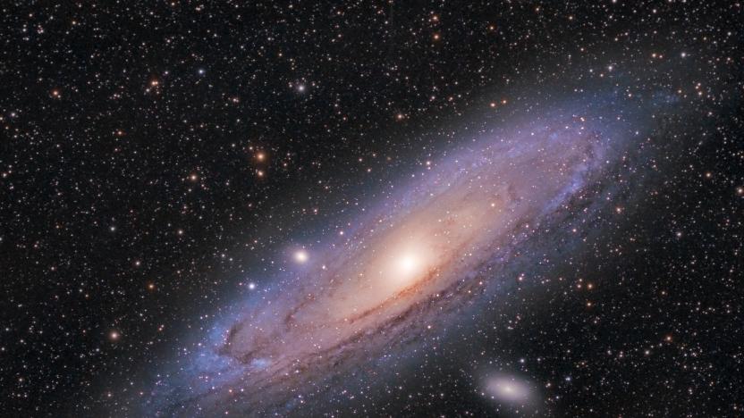 Telescope image of the Andromeda Galaxy (M31)