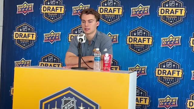 Projected No. 1 pick Connor Bedard talks about the upcoming NHL Draft