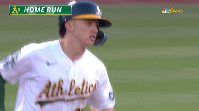 Zack Gelof lifts A's to 2-1 lead with first-pitch home run in third inning