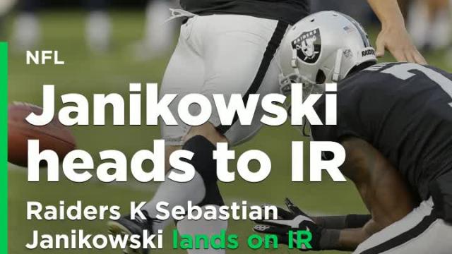 Longtime Raiders kicker Sebastian Janikowski lands on injured reserve