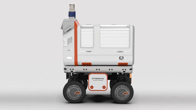 Ottonomy's latest delivery robot can drop off packages without human help