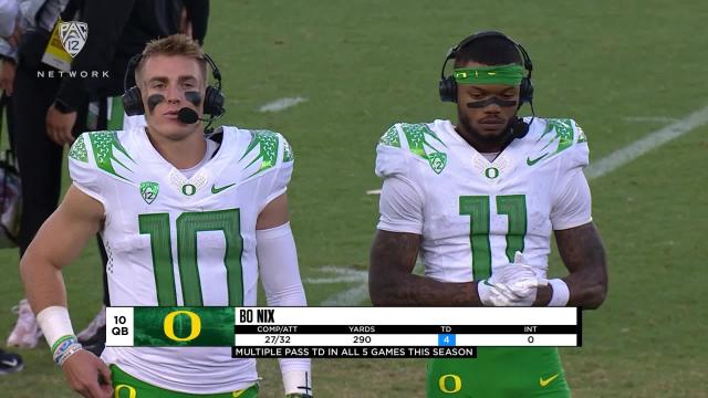 Bo Nix and Troy Franklin follow up with Pac-12 Networks after stellar performances at Stanford