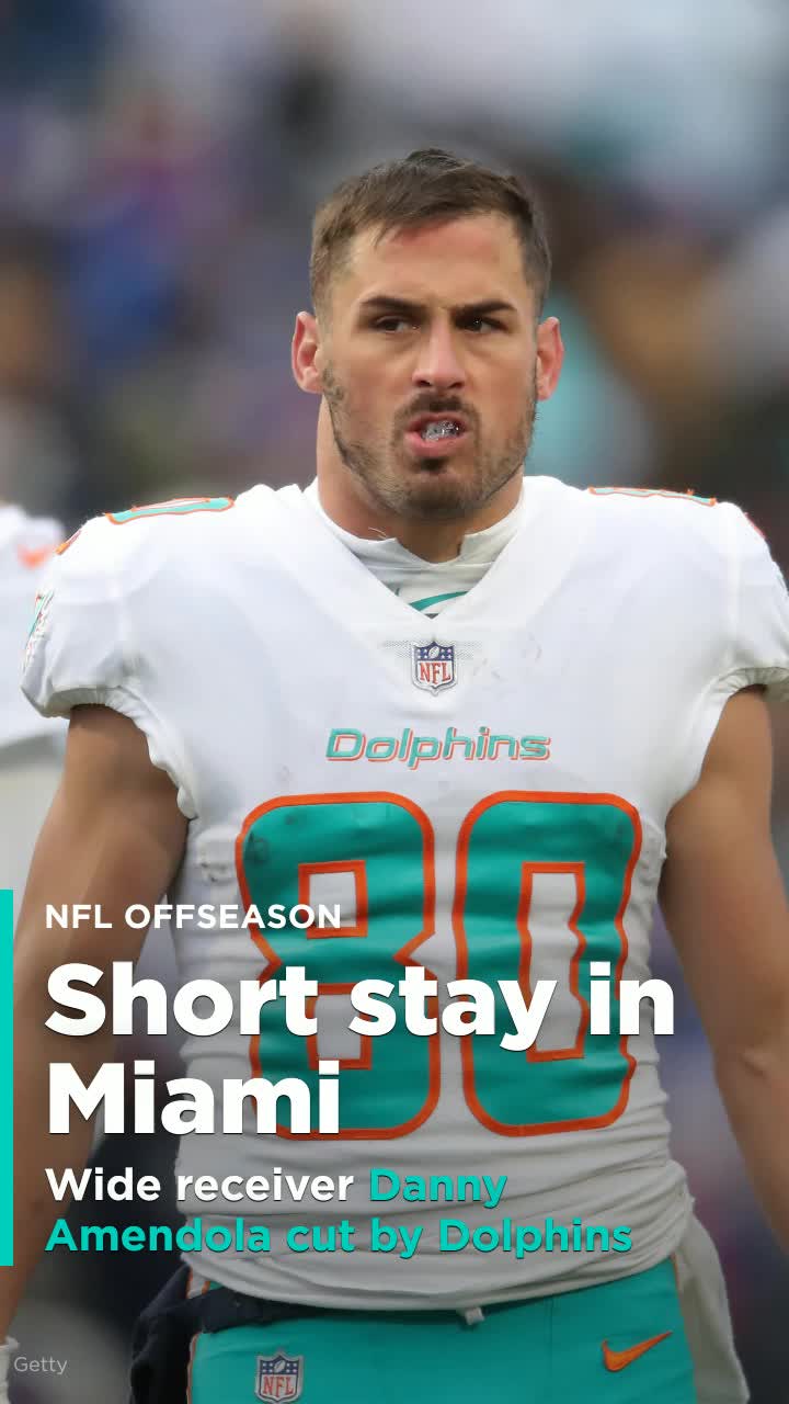 Dolphins cut wide receiver Danny Amendola despite Brian Flores connections