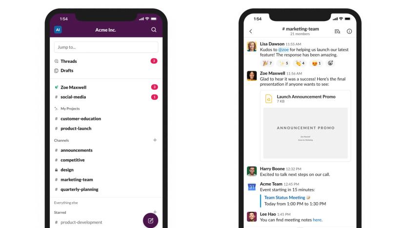 Slack mobile app redesign for 2020