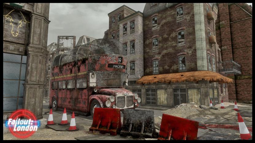 A still from the video game Fallout: London