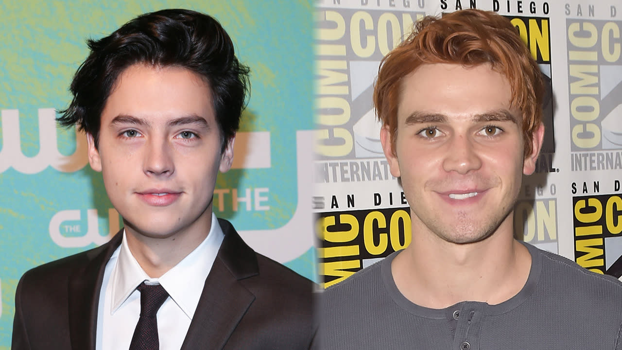 Cole Sprouse And Kj Apa Show Off Bromance During Riverdale Cast