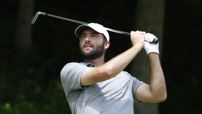 Getty Images - LOUISVILLE, KY - MAY 18: Scottie Scheffler watches his tee shot on No. 3 during the third round of the PGA Championship, May 18, 2024, at Valhalla Golf Club in Louisville, Kentucky.(Photo by Matthew Maxey/Icon Sportswire via Getty Images)