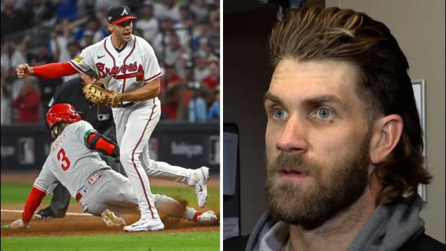 GOODBYE BASEBALL! Bryce Harper tattoos one off the scoreboard in CF – NBC  Sports Philadelphia