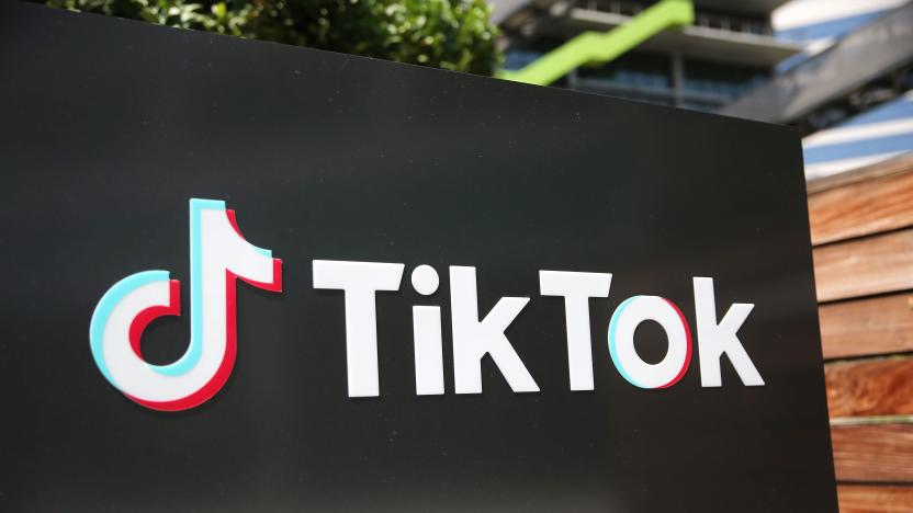 CULVER CITY, CALIFORNIA - AUGUST 27: The TikTok logo is displayed outside a TikTok office on August 27, 2020 in Culver City, California. The Chinese-owned company is reportedly set to announce the sale of U.S. operations of its popular social media app in the coming weeks following threats of a shutdown by the Trump administration. (Photo by Mario Tama/Getty Images)