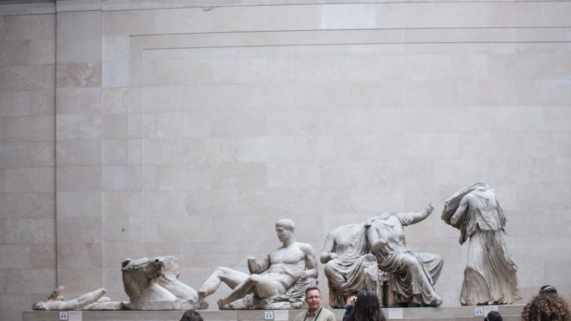 Statues at the British Museum.