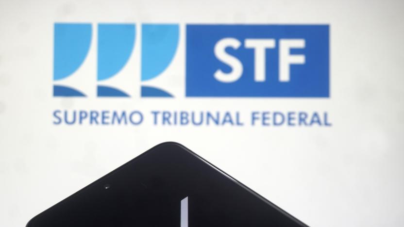 The Federal Supreme Court (STF) in Brazil suspends Elon Musk's social network after it fails to comply with orders from Minister Alexandre de Moraes to block accounts of those being investigated by the Brazilian justice system. (Photo by Cris Faga/NurPhoto via Getty Images)