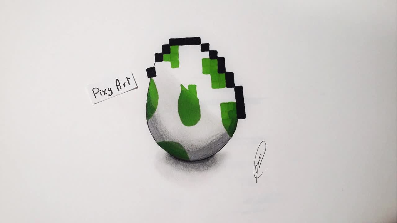 comment dessiner un oeuf de yoshi