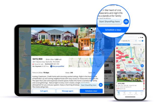 Zillow adds FaceTime SharePlay to let you browse homes with friends