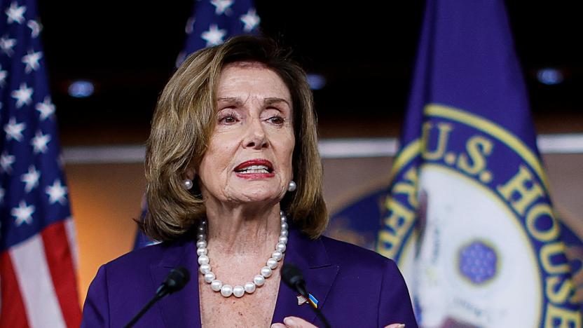 U.S. House Speaker Nancy Pelosi (D-CA) addresses reporters during a news conference at the U.S. Capitol in Washington, U.S., July 29, 2022. REUTERS/Jonathan Ernst