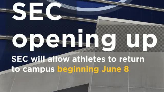 SEC will allow athletes to return to campus beginning June 8