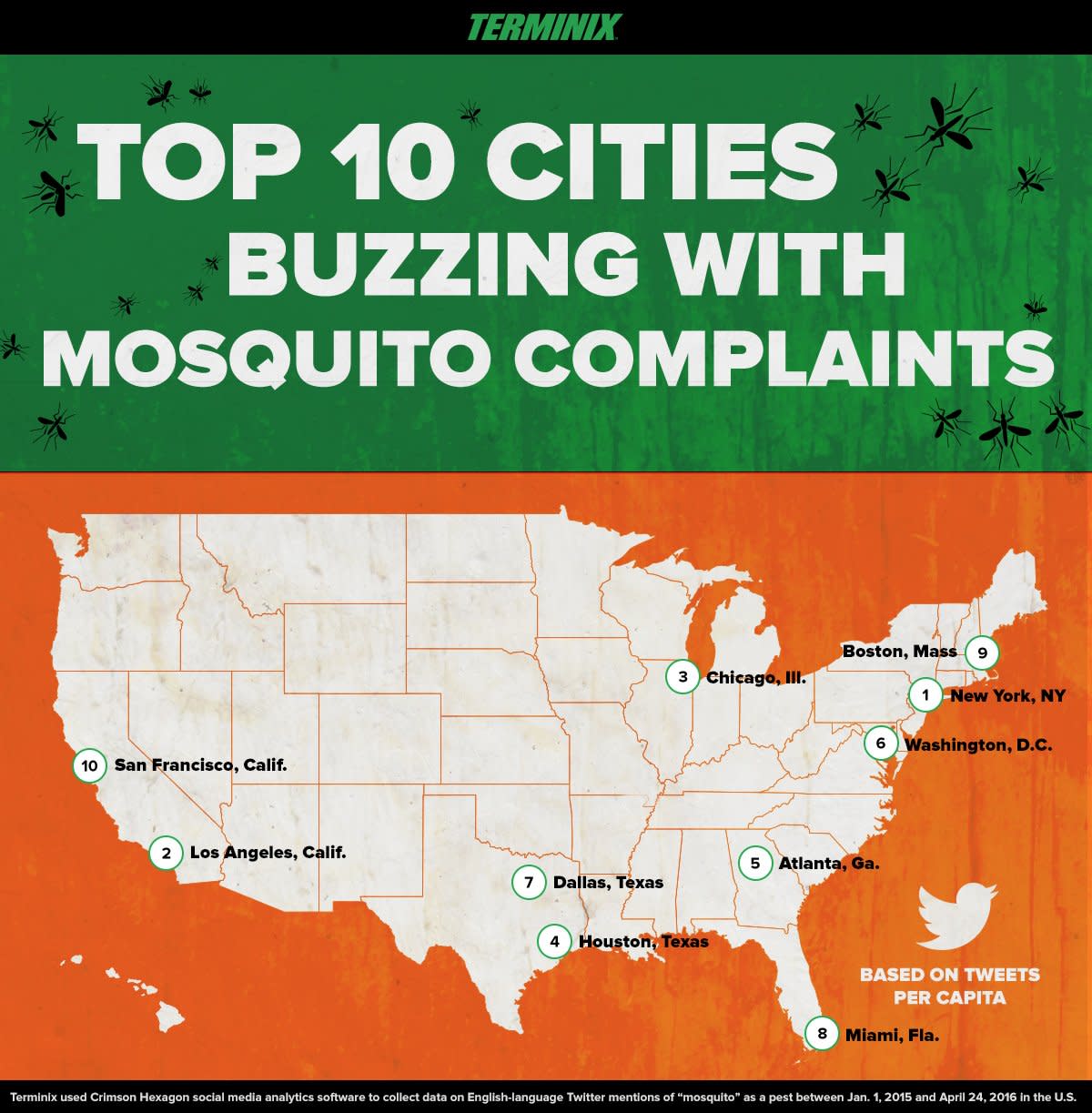 Cities Stinging From Mosquitoes Take To Twitter