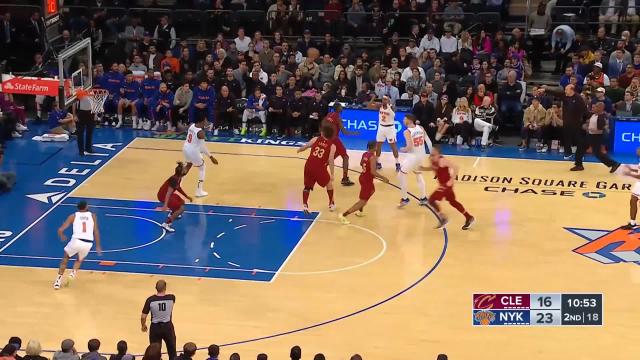 Obi Toppin with an alley oop vs the Cleveland Cavaliers